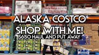 Did I over buy?  HUGE!! $650 ALASKA COSTCO SHOP WITH ME | COSTCO HAUL IN ALASKA