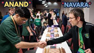 Genius David Navara vs Legend Vishy Anand | World Rapid Teams 2025