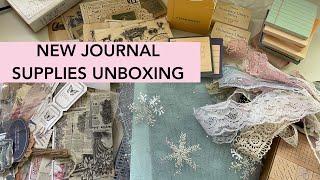 NEW JUNK JOURNAL SUPPLIES - TAPERLOGY UNBOXING - HAUL - STATIONERY - VINTAGE STYLE