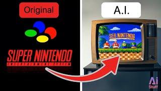 Super Nintendo Entertainment System Startup, but it's continued by an AI (Runway, Suno AI)