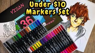 Best Markers For Kids! Yisan Dual Tip Marker Pens Review