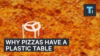 Why pizzas come with that plastic table in the center