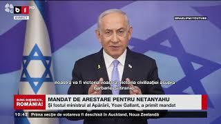 CURTEA PENALĂ INTERNAȚIONALĂ MANDAT DE ARESTARE PENTRU NETANYAHU_Știri B1TV_22 nov. 2024