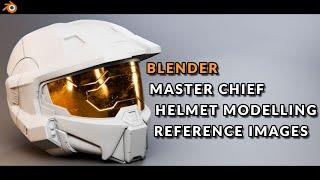 Blender - Master Chief Helmet Modelling Reference Images