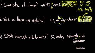 DIRECT OBJECT PRONOUNS: How and When to Use Them (pronombres de complemento directo)