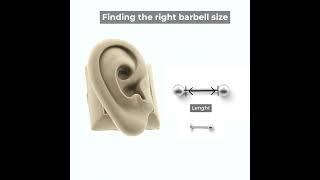 Conch piercing size guide