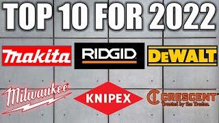 Top 10 Tools In Action from Milwaukee, DeWALT, Makita, Knipex, and Ridgid for 2022!