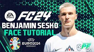 EA FC 24 Benjamin Šeško FACE + STATS - Pro Clubs Face Creation - CAREER MODE - LOOKALIKE RB leipzig