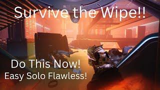 Vesper's Host Final Boss cheese. Save your Solo Flawless! Ignore the Wipe!