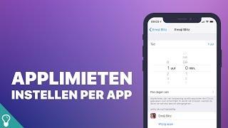 Mini screencast: Applimieten instellen per app op iPhone of iPad