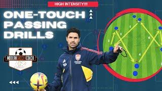 5 High Intensity One Touch Passing Drills!!