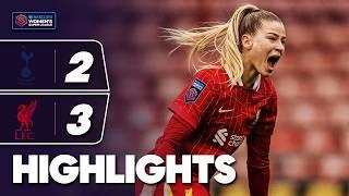 Late Drama in Five Goal Thriller | Tottenham Hotspur v Liverpool Highlights | Barclays WSL 2024-25