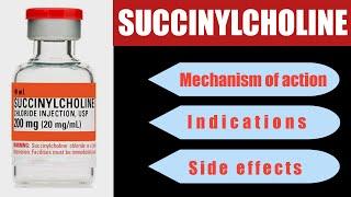 Suxamethonium | succinylcholine | muscle relaxant #medicines #anaesthesia #medical