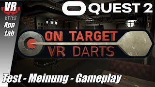 On Target VR Darts / Oculus Quest 2 [App Lab] / Deutsch / First Impression / Spiele / Test