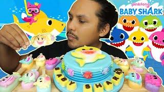 tiba-tiba nak menari bila makan BABY SHARK ni (mukbang malaysia) BABY SHARK JELLY CAKE