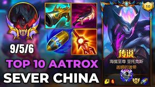 Top 10 Aatrox Wild Rift China - Full Dame Lethality Build - Gameplay Primordian Aatrox Skin