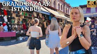 Istanbul Turkey Grand Bazaar,Fake Market, Restaurants,Walking Tour 4K