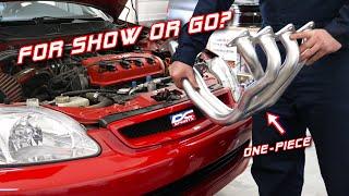 DC Sports 4-2-1 Honda Civic Header Install | SOHC VTEC Sounds!