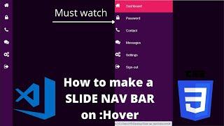 How to make a Hover Slide navigation bar | Must watch | Easy tutorial | Abhicoder