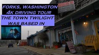 Forks, Washington | 4k Driving Tour | The Town "Twilight" Was Based In