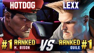 SF6 ▰ HOTDOG29 (#1 Ranked M.Bison) vs LEXX (#1 Ranked Guile) ▰ High Level Gameplay