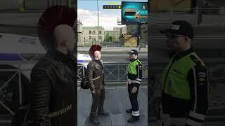 БАЙКЕРА ОСТАНОВИЛА ПОЛИЦИЯ ГИБДД! GTA 5 RMRP - ГТА 5 РМРП - КРИМИНАЛЬНАЯ МОСКВА! #shorts