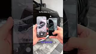 iPhone 16 Pro Max vs iPhone X : Camera Comparison  #iphone #shorts