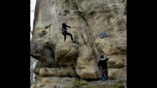 Scary climbing fall - Dovbush Rocks.