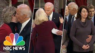 Is Joe Biden's Touchiness Out Of Touch? Revisit His Mock Swear-Ins | NBC News