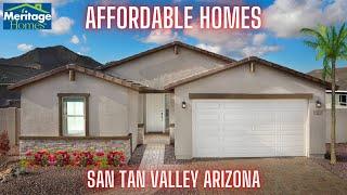 San Tan Valley Home Tours [San Tan Groves Arizona|Meritage Homes|Mountain Views|Affordable Housing]