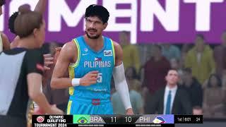 NBA 2K24 Gilas Pilipinas vs Brazil | 2024 FIBA Olympic Qualifying Tournament | 2K24