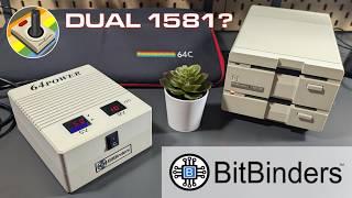 ️ BitBinders Dual Commodore 1581 Disk Drive and Power Supply! New Stock! #commodore64