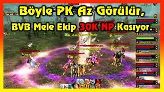 Knight Online PK | Böyle PK Az Görülür,  BVB Mele Ekip 30K NP Kasıyor.