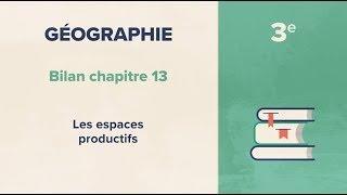 Les espaces productifs (Géographie 3e)