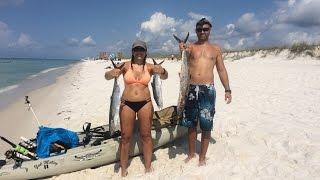 Kayak Fishing- Vacation Day- King Mackerel Offshore Pensacola Beach , Florida