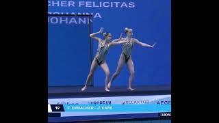 F.EMBACHER - J.KARB (GER) | Onland Performance | Artistic Swimming 2024 #shorts #sports