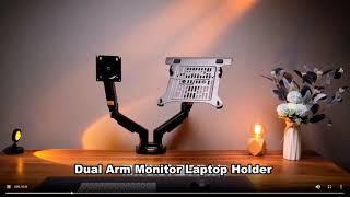 Desktop NB F160  FP 2 Gas Spring Dual Arm for  Monitor Holder