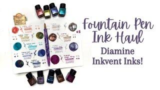 FOUNTAIN PEN INK HAUL // Diamine Inkvent Inks - how have I never tried these?