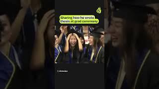 #UCLA graduate flaunts ChatGPT skills at #graduationceremony! #briefchaat #graduation