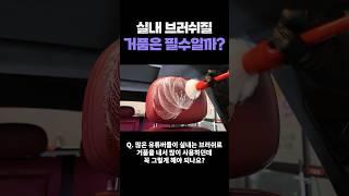 브러쉬를 이용한 실내 세차방법?