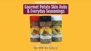 Spud Spikes Gourmet Potato Skin Rubs and Everyday Seasonings (Pepper, Original Blend, and Garlic)