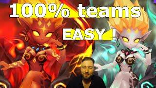 How to 2a Khali and Shren 100% teams! (Summoners war)