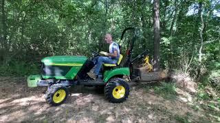 John Deere 2210 - Testing the 4WD