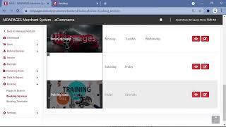 NEWPAGES Booking system (English)