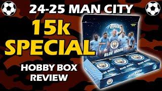 2024-25 Topps Man City Blue Moon Hobby Box Soccer Review