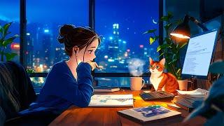 Lofi Work   Study Music Playlist for a productive day ~ relax / stress relief