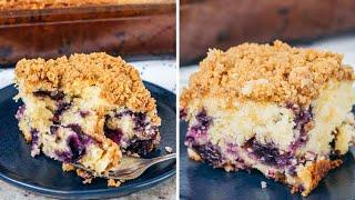 Sour Cream Blueberry Coffee Cake