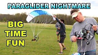 RC car guys try to fly a HobbyKing Paraglider