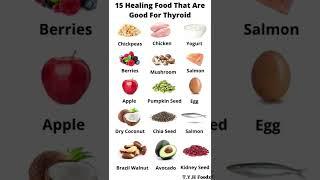 15 Healing Food Which Are Good For Thyroid | TYH Foodz | #shorts #food #thyroid #health #youtube