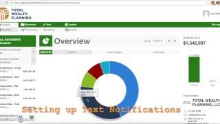 Setting up NOTIFICATIONS on Total Wealth Planning's client portal